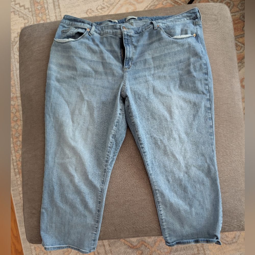 Universal Standard Slim Straight Ankle Jeans 26W